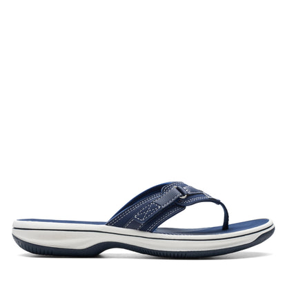Clarks womens BREEZE SEA Flip Flops, Navy Syn, 9 US 🍁 All In One Marketplace Canada