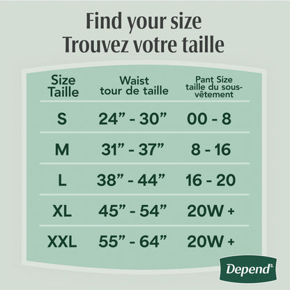 Depend Fresh Protection Adult Incontinence Underwear for Women (Formerly Depend Fit-Flex), Disposable, Maximum, Large, Blush, 40 Count 🍁 All In One Marketplace Canada