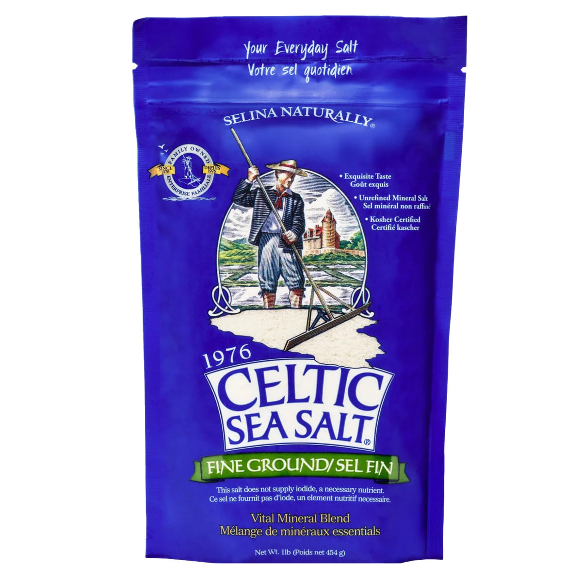 Celtic Sea Salt, Fine Ground, 16 Ounce 🍁 All In One Marketplace Canada