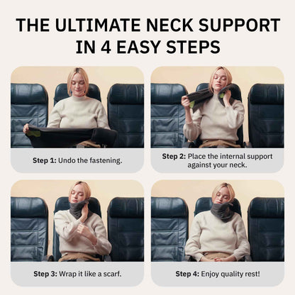 trtl Travel Pillow - Airplane Pillow for Neck and Shoulder Support - Soft, Lightweight, Machine-Washable Travel Pillows for Airplanes - Black 🍁 All In One Marketplace Canada