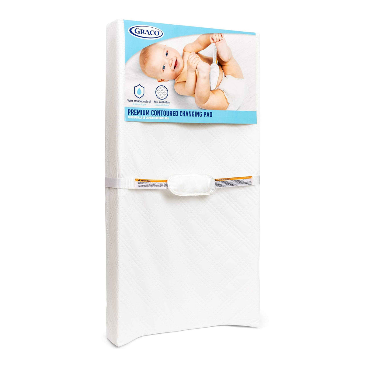 Graco Premium Contoured Changing Pad – GREENGUARD Gold Certified, Water-Resistant, Ultra-Soft Buckle Cover, Contoured Baby Changing Pad, Fits Most Standard-Size Changing Toppers, Non-Skid Bottom 🍁 All In One Marketplace Canada