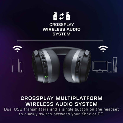 Turtle Beach Stealth 700 Wireless Multiplatform Gaming Headset for Xbox Series X|S, Xbox One, PC, PS5, PS4, & Mobile – 60mm Speakers, A.I. Noise-Cancelling Mic, Bluetooth, 80-Hr Battery – Black 🍁 All In One Marketplace Canada