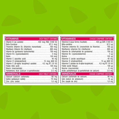 FLINTSTONES Complete Chewable Multivitamin for Kids, Aspartame-Free, with Vitamin A, C6, B12, C, D, e, & Calcium 150 count 🍁 All In One Marketplace Canada