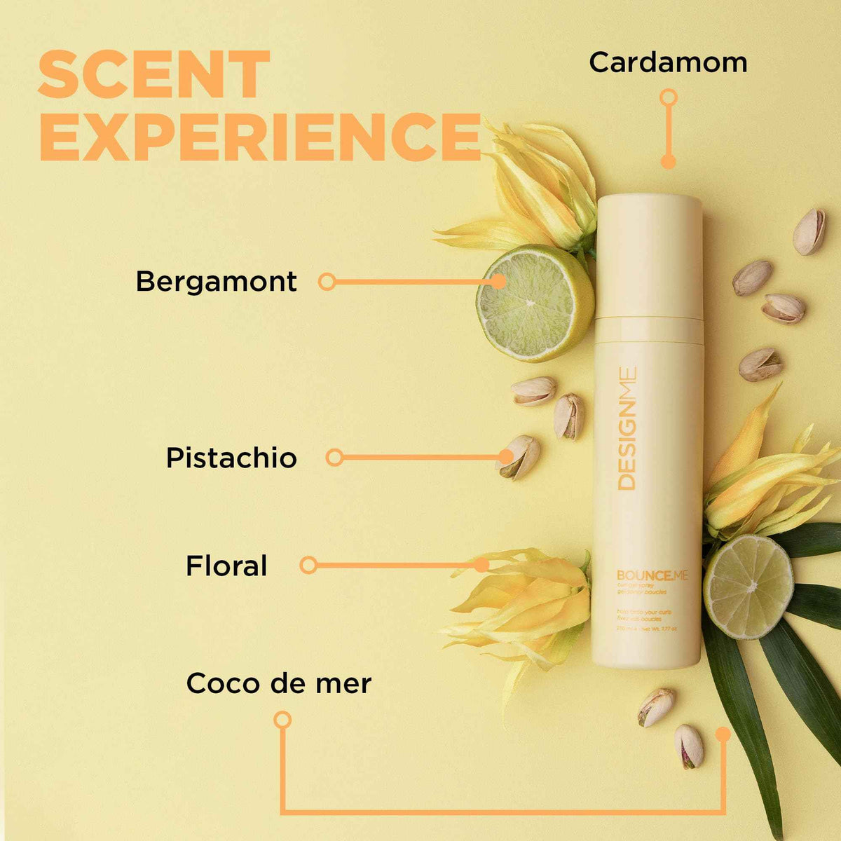 Design.Me BOUNCE.ME Curling Gel Spray | Frizz-Free Curl Defining Gel - Refresh Curls, Waves, Coils | Non-Crunchy, Non-Sticky Formula - Climate Control Styling, 7.77Oz 🍁 All In One Marketplace Canada