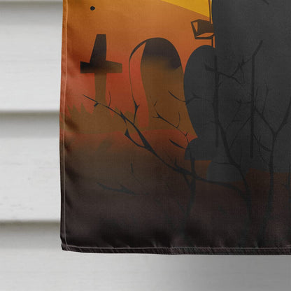 Caroline's Treasures BB4323CHF Halloween Black Labrador Flag Canvas House Size, Large, Multicolor