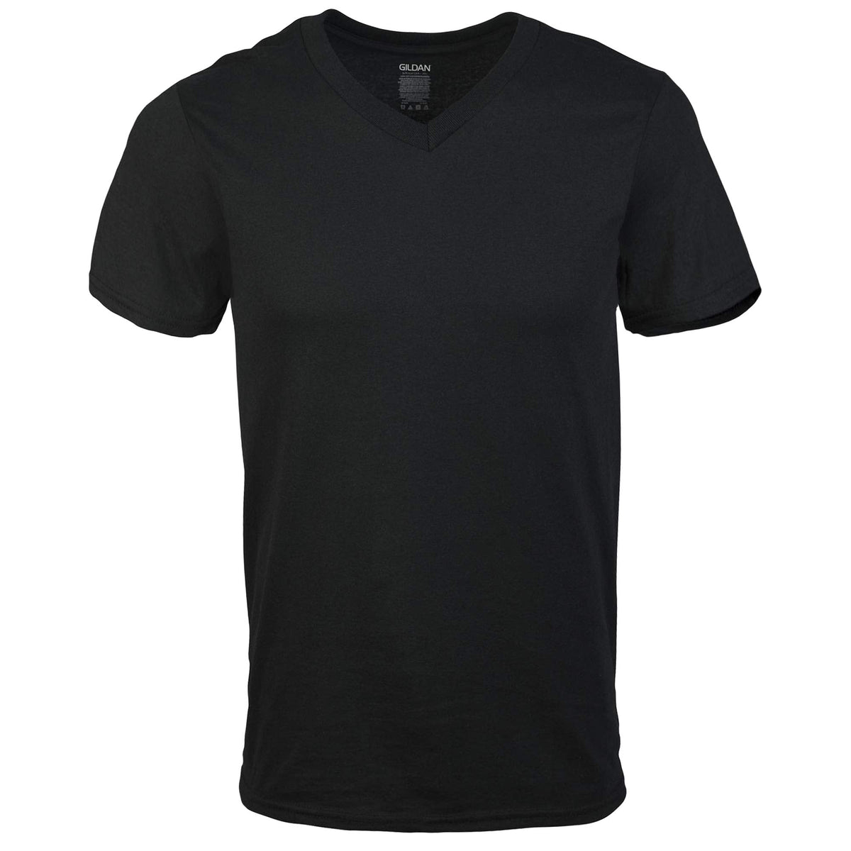 Gildan Men's V-Neck T-Shirts, Multipack, Black (6-Pack), Medium 🍁 All In One Marketplace Canada