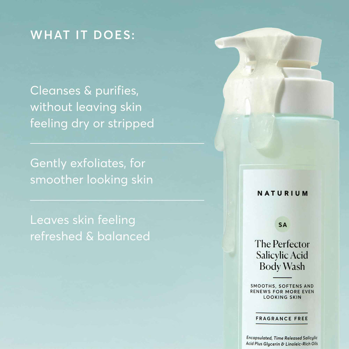 Naturium The Perfector Salicylic Acid Body Wash | Gentle & Smoothing Cleanser | 16.9 FL OZ / 500 ml 🍁 All In One Marketplace Canada