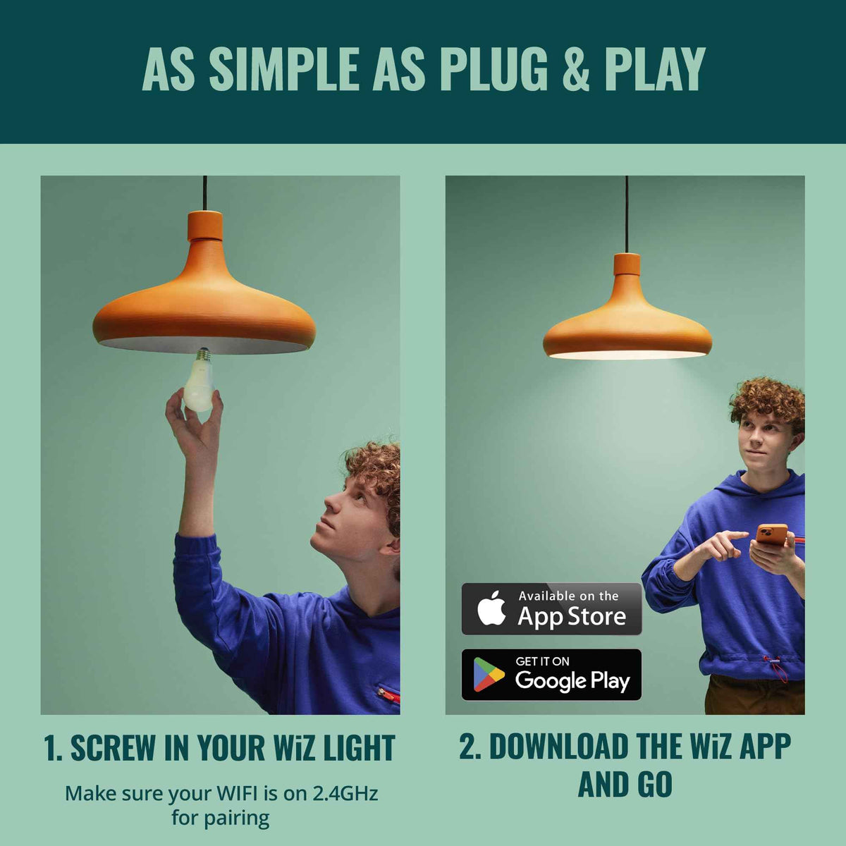 WiZ Connected 60W A19 LED Smart Light Bulbs - Connects to Your Wi-Fi - E26 Smart Bulb - Control with Voice or App + Activate with Motion - Matter Compatible - 3 Pack 🍁 All In One Marketplace Canada