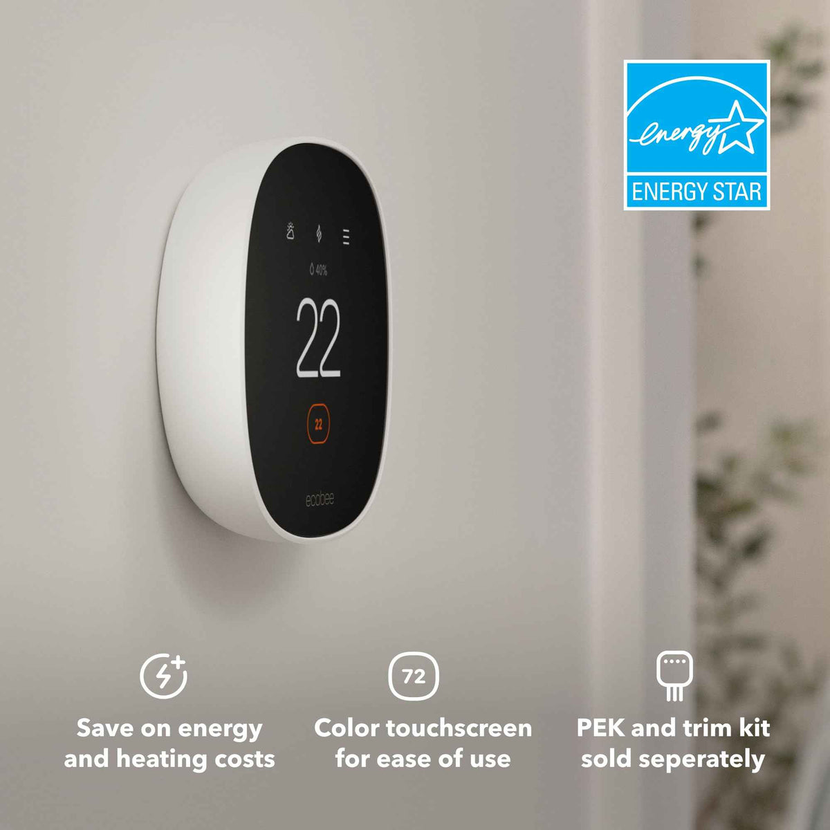 NEW 2025 ecobee Smart Thermostat Essential - Energy Star Certified programmable Wi-Fi Thermostat - Works with Siri, Alexa, and Google Assistant 🍁 All In One Marketplace Canada
