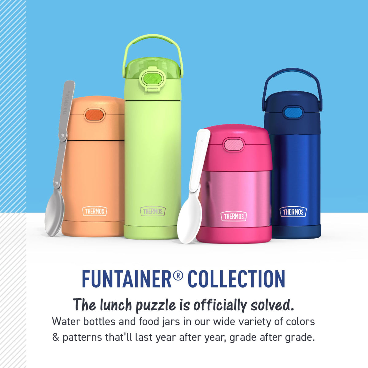 THERMOS FUNTAINER Water Bottle with Straw, 14oz, Black 🍁 All In One Marketplace Canada