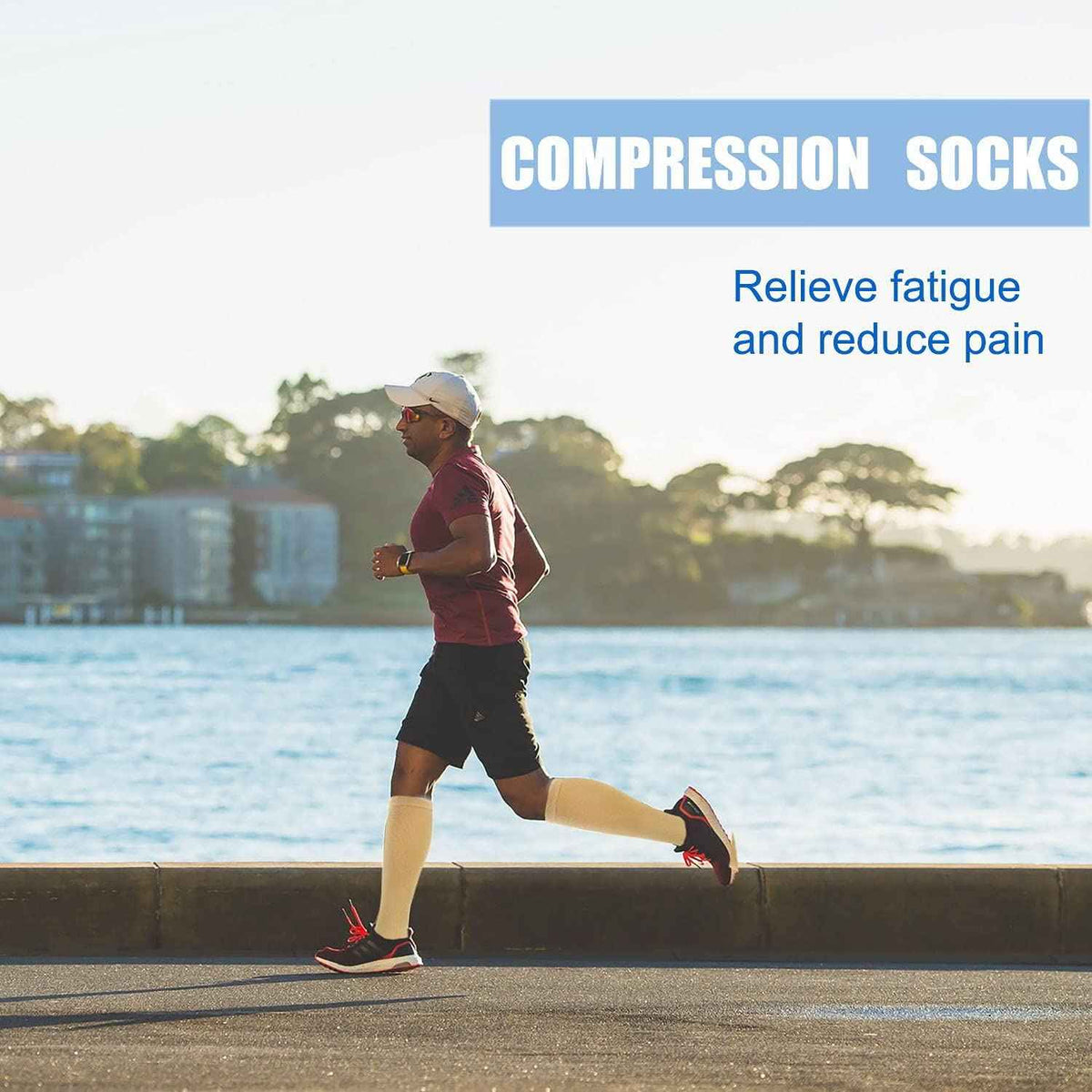 4 Pairs Copper Compression Socks for Men&Women(15-20mmHg), Compression Stocking for Swelling Running Hiking Travel Nursing 🍁 All In One Marketplace Canada
