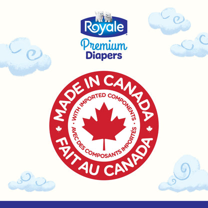 Royale Premium Diapers, Size 7 (41+ lb), 102 Count, Disposable Baby Diapers (Packaging may vary) 🍁 All In One Marketplace Canada