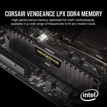CORSAIR Vengeance LPX DDR4 RAM 32GB (2x16GB) Up to 3200MHz CL16-20-20-38 1.35V Intel XMP AMD EXPO Computer Memory – Black (CMK32GX4M2E3200C16) 🍁 All In One Marketplace Canada