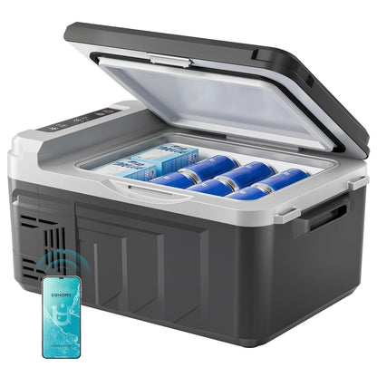 EUHOMY 12 Volt Refrigerator, 12 Quart (10L) Compressor Electric Cooler APP Control, Car Fridge 12/24V DC & 100-240V AC, Car refrigerator -4℉~68℉, Portable Freezer for RV, Camping, Travel 🍁 All In One Marketplace Canada
