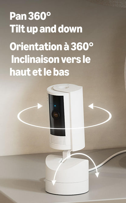 Ring Pan-Tilt Indoor Cam | See all around with 360° pan coverage, HD video, plus Two-Way Talk (2024 release) | White 🍁 All In One Marketplace Canada