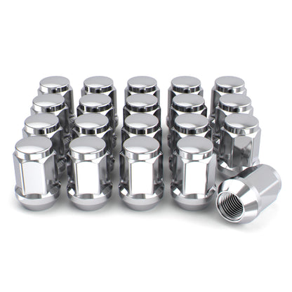 White Knight M12x1.50 Solid Piece Bulge Acorn Lug Nuts (NO Cap) for Select Aftermarket & Factory Wheels, EZ to Install, Durable Carbon Steel, Stylish Triple Layer Chrome Finish - 1907S-20AM (20 Pack) 🍁 All In One Marketplace Canada