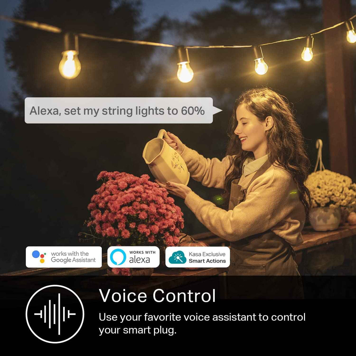 Kasa Smart Outdoor Smart Plug by TP-Link (KP401) - Single Port Smart Home WiFi Outlet, IP64 Weather Resistance, Works with Alexa and Google Home, 2.4GHz WiFi Required, No Hub Required, Black 🍁 All In One Marketplace Canada