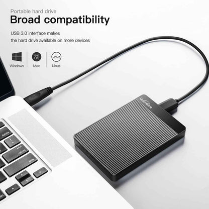 UnionSine 1TB Ultra Slim Portable External Hard Drive HDD-USB 3.0 Storage for PC, Mac, Laptop, PS4, Xbox one, Xbox 360-(Black) 🍁 All In One Marketplace Canada