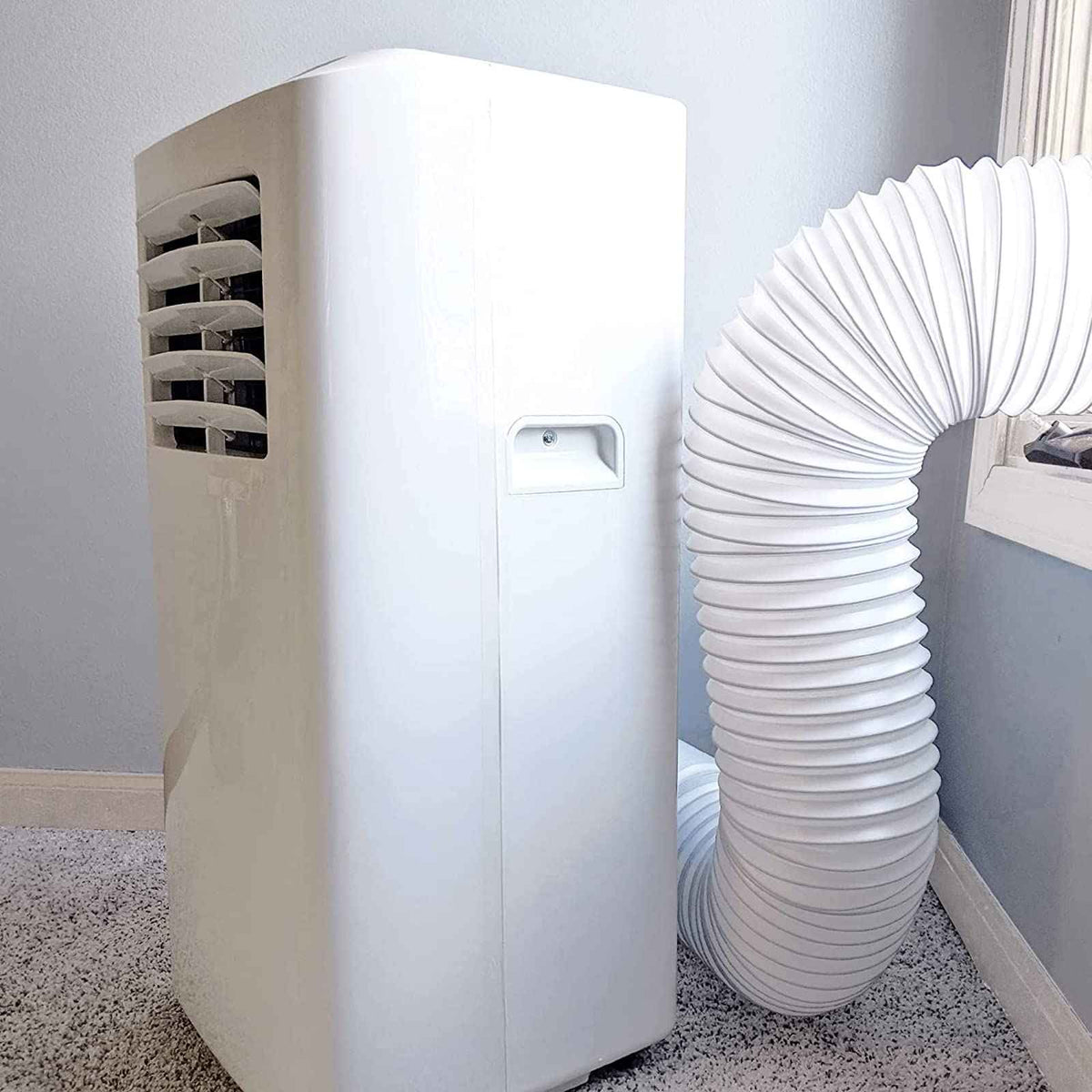 FUBININA 80" Portable Air Conditioner Hose, AC Hose with 5.9" Diameter, Anti-Clockwise Thread AC Exhaust Hose for Portable AC Vent Replacement Tube Compatible with LG Air Conditioner Part 🍁 All In One Marketplace Canada