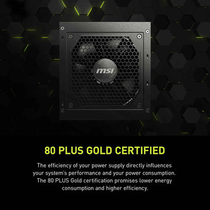 MSI MAG A750GL PCIE5, Fully Modular Compact Gaming 750W Power Supply, 80+ Gold, ATX 3.1 & PCIe 5.1 Ready, Native Dual-Color 12V-2x6 Cable, 10 Year Warranty 🍁 All In One Marketplace Canada