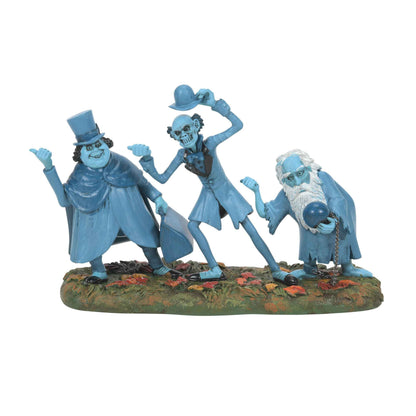 Department 56 Snow Village Halloween Disney The Haunted Mansion Beware of Hitchhikers Figurine, 3.74" H x 2.17" W x 6.06" L, Multicolor