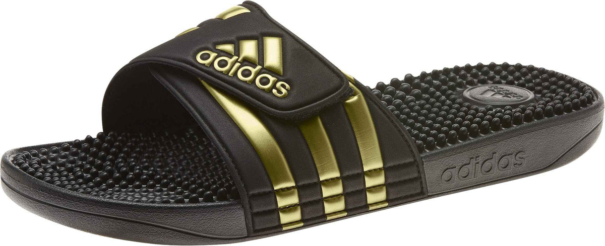 adidas Unisex-Adult Adissage, Core Black/Gold Metallic/Core Black, 9 🍁 All In One Marketplace Canada