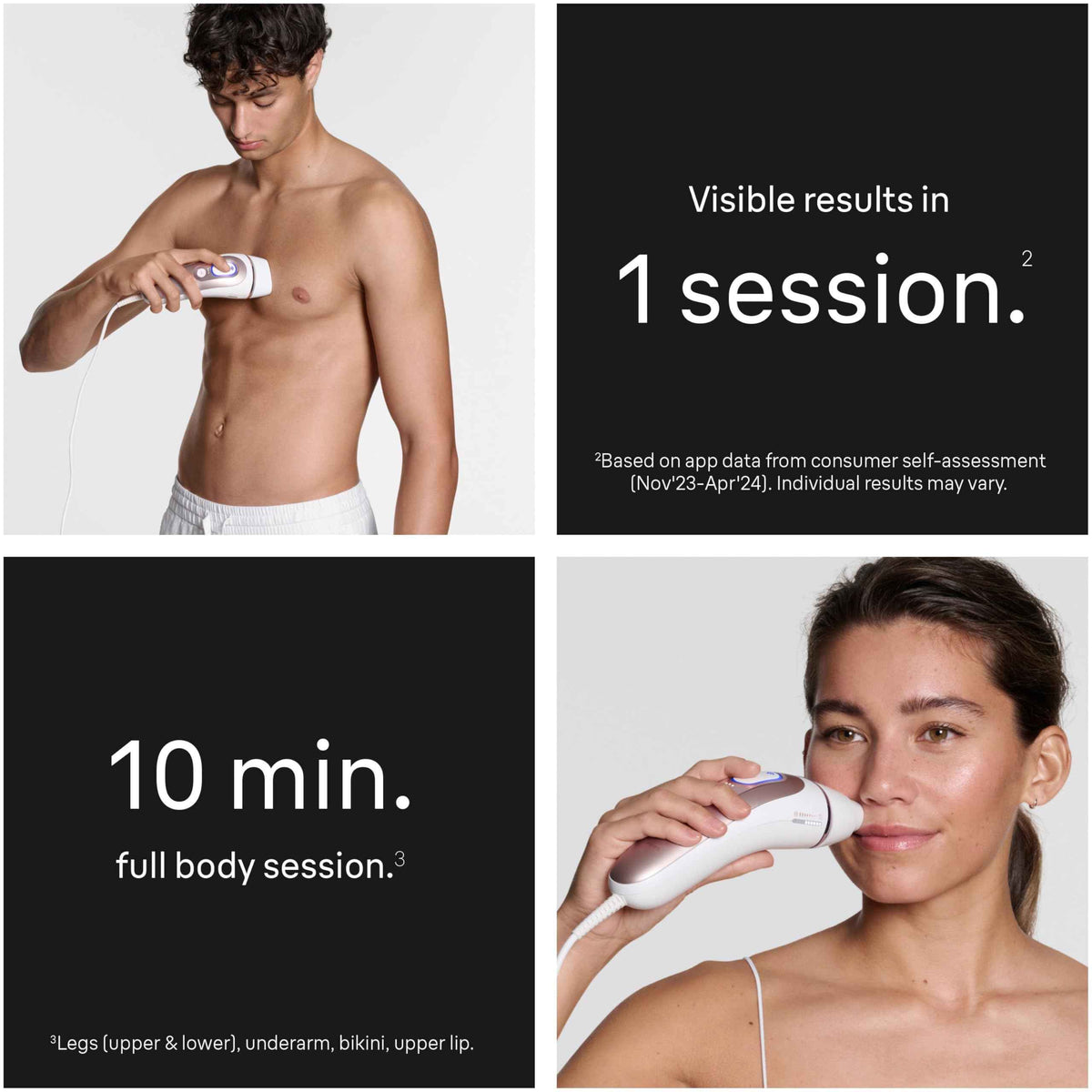 Braun IPL, Laser Hair Removal for Women & Men, Skin i-Expert IPL 7, Smart At-Home Laser with Venus Razor + 3 Heads + App, PL7243 🍁 All In One Marketplace Canada