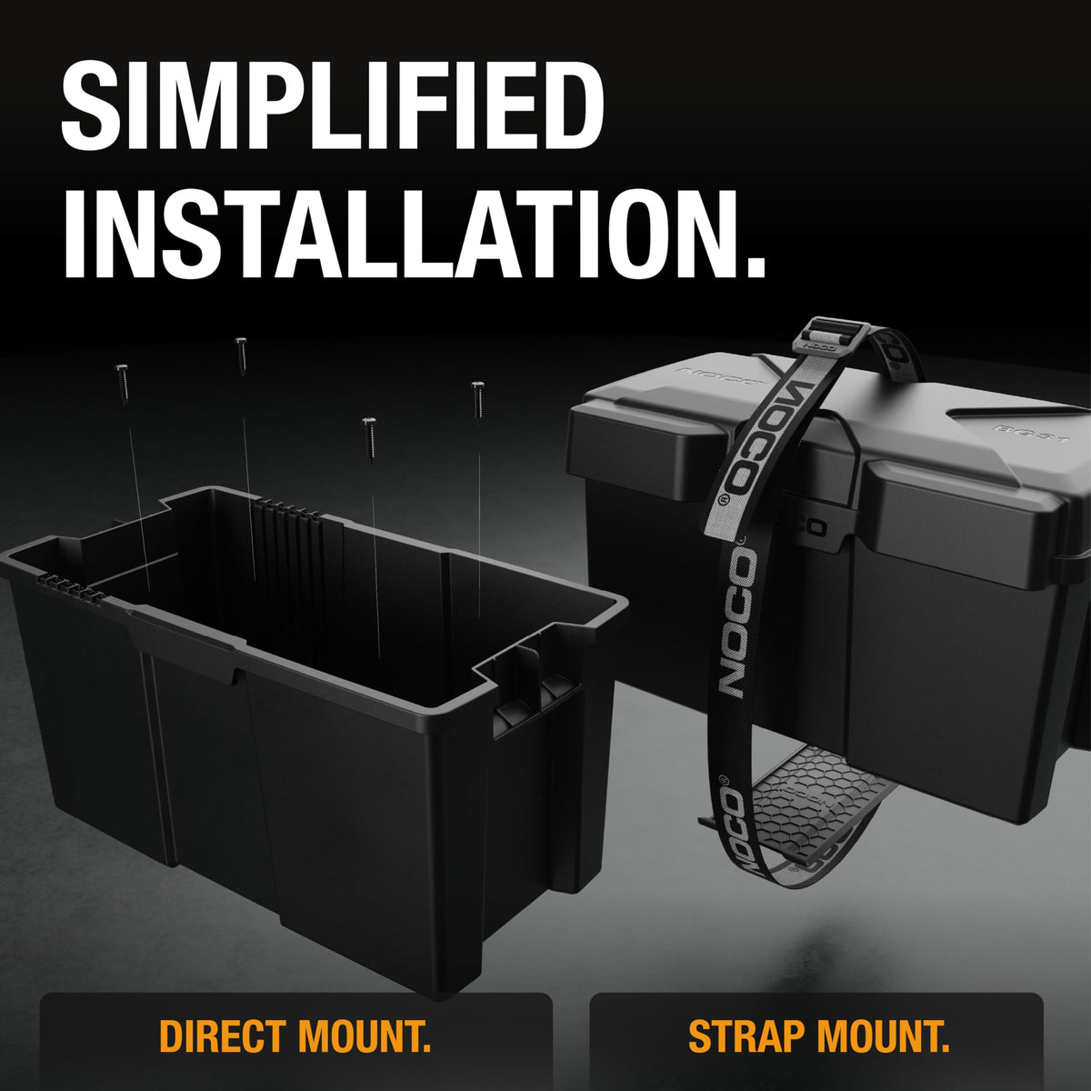 NOCO Snap-Top BG31 Battery Box, Group 24-31 12V Battery Box for Marine, Automotive, RV, Boat, Camper and Travel Trailer Batteries 🍁 All In One Marketplace Canada