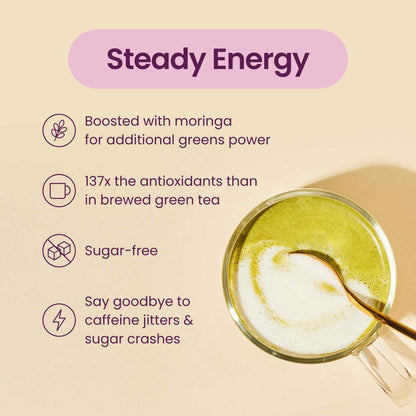 Blume Matcha Coconut Superfood Latte – Organic Matcha Green Tea from Shizuoka Japan, Moringa Leaf & Coconut Milk Latte Mix, Caffeine & L-Theanine for Energy & Focus, Zero Sugar, Vegan - 25 Servings 🍁 All In One Marketplace Canada