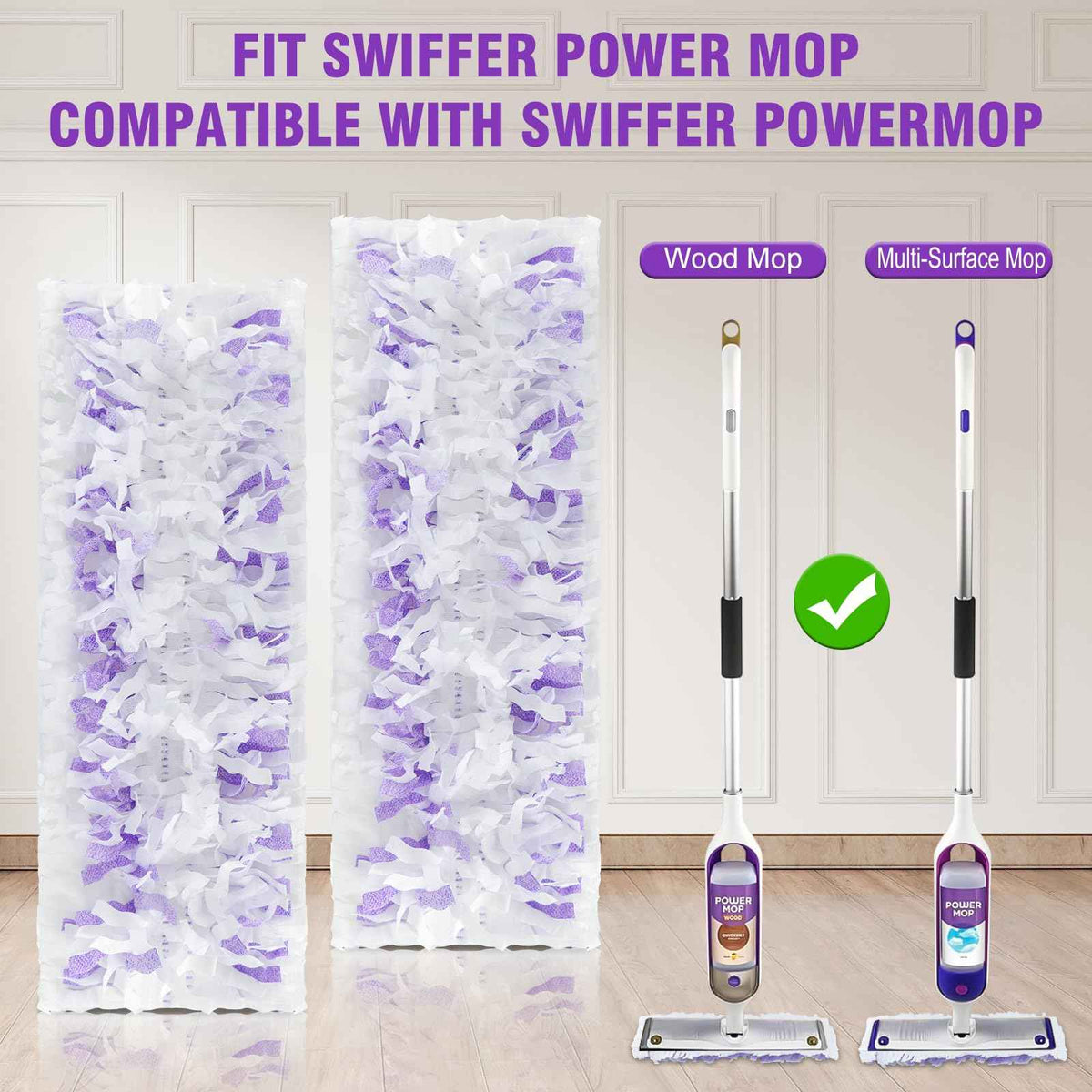 15 Pack Disposable Power Mop Refills Pads for Swiffer Power Mop,Spray Wet Pads Refill for Swiffer,Disposable Swifter Mopping Pads Refills for Multi-Surface Floor Cleaning 🍁 All In One Marketplace Canada