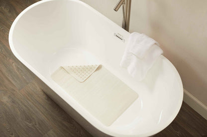 Rubbermaid Commercial Products Bath Tub and Shower Mat | Large - 28 x 16 in. | White | Machine Washable | Safti-Grip Non-Slip Bathroom Mat with Suction Cups for Home/Hotel/Shower/Bathtub 🍁 All In One Marketplace Canada