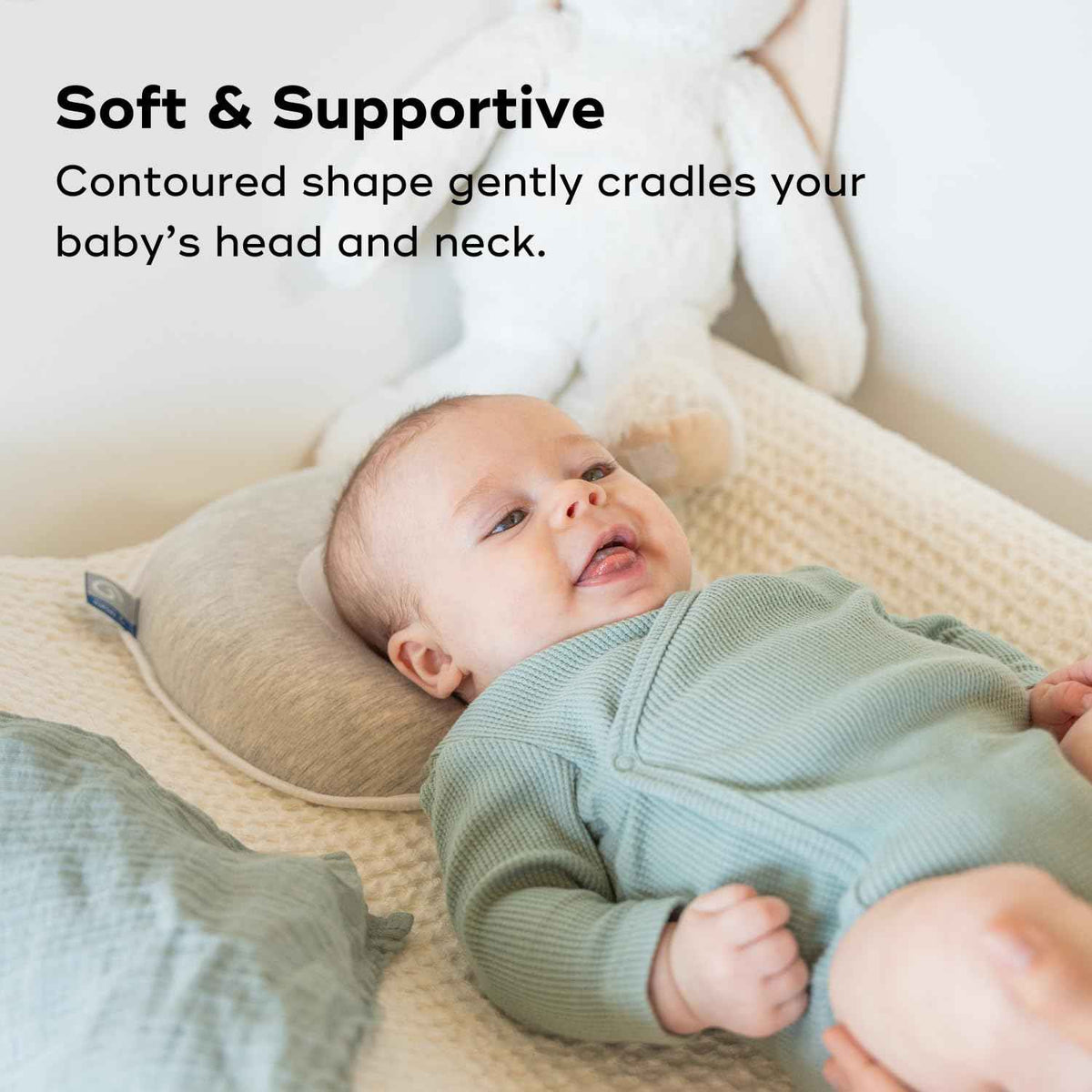 Babymoov Cosyhead Fresh Head Cushion, Gray and White – Soft Cotton Support for Baby Bouncers, Strollers & Car Seats 🍁 All In One Marketplace Canada