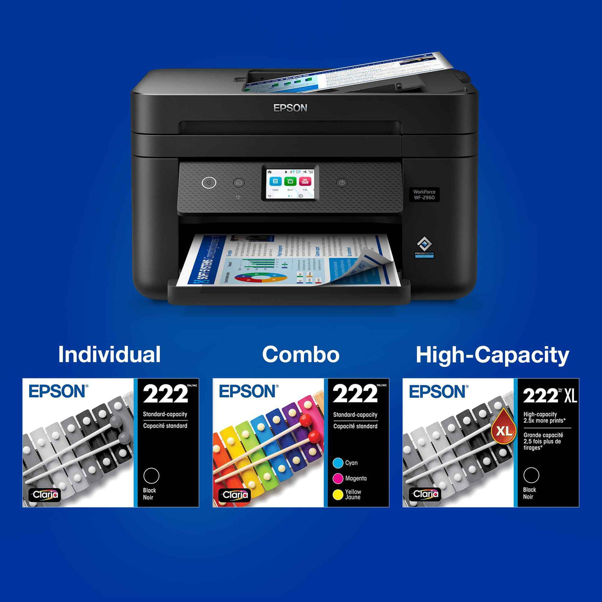 Epson 222 Genuine Ink Cartridge Black and Color Combo Pack T222120-BCS 🍁 All In One Marketplace Canada