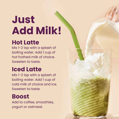 Blume Matcha Coconut Superfood Latte – Organic Matcha Green Tea from Shizuoka Japan, Moringa Leaf & Coconut Milk Latte Mix, Caffeine & L-Theanine for Energy & Focus, Zero Sugar, Vegan - 25 Servings 🍁 All In One Marketplace Canada