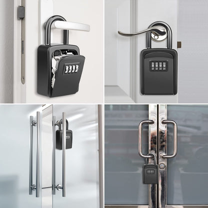Key Lock Box, [No Installation Require] Diyife Portable Outdoor Lock Box for Keys with Removable Shackle, 5 Keys Capacity, Weatherproof 4-Digit Combination Key Safe for Home AirBnb Office 🍁 All In One Marketplace Canada