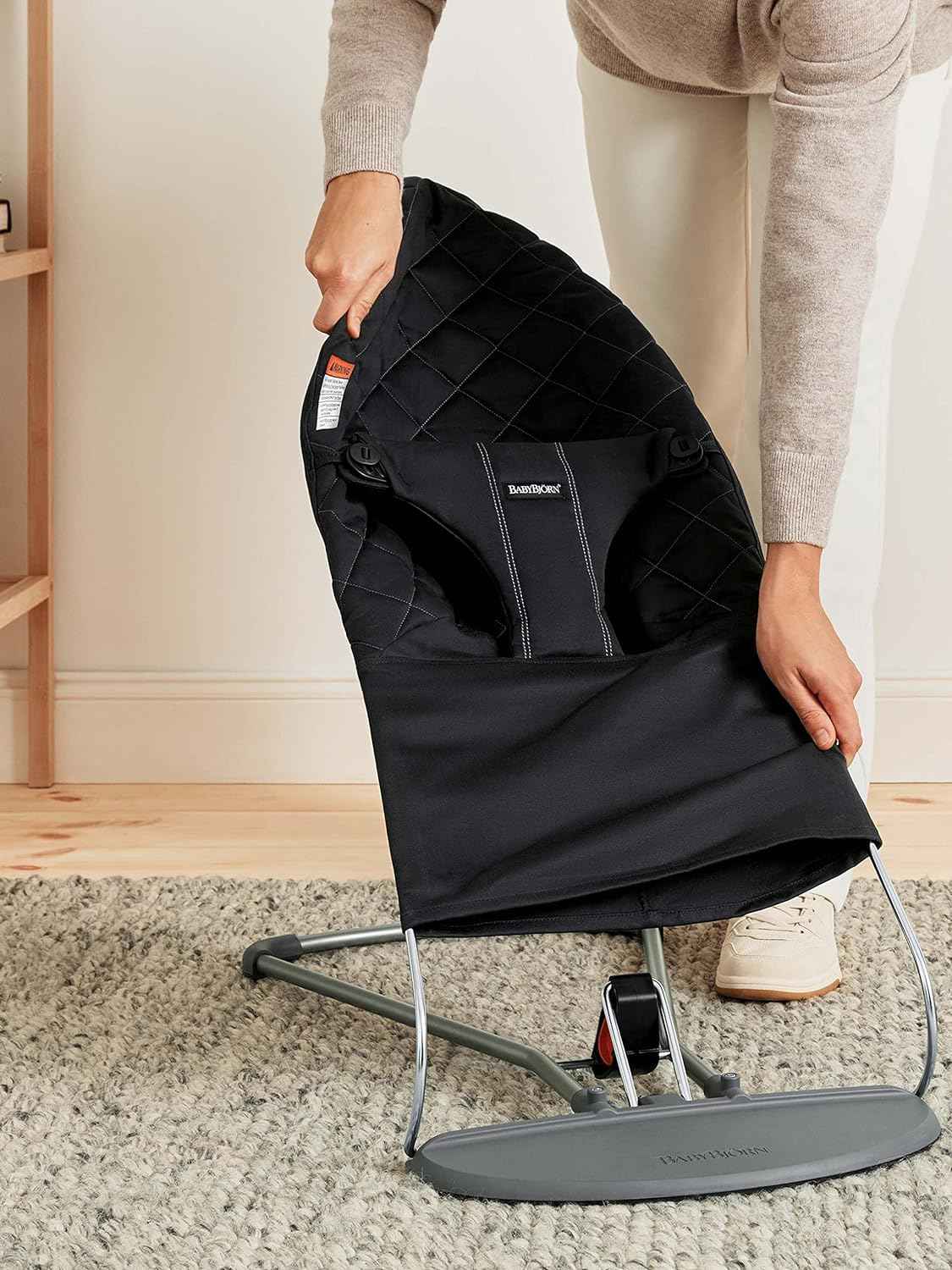 BabyBjörn Bouncer Bliss, Woven, C-quilt Black 🍁 All In One Marketplace Canada
