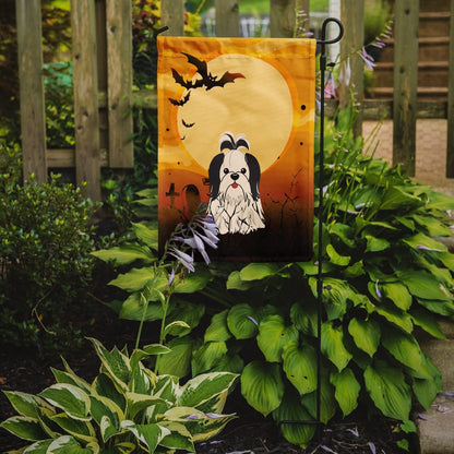 Caroline's Treasures BB4354GF Halloween Shih Tzu Black White Flag Garden Size, Small, Multicolor