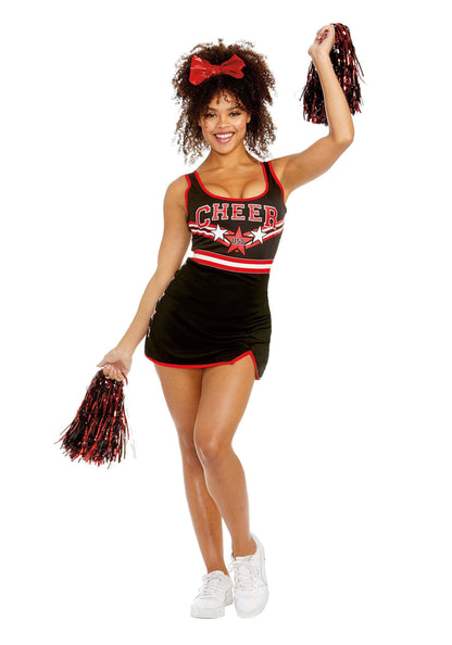 Dreamgirl Adult Cheerleader Costume, Womens Cheer Team USA Halloween Costume Medium