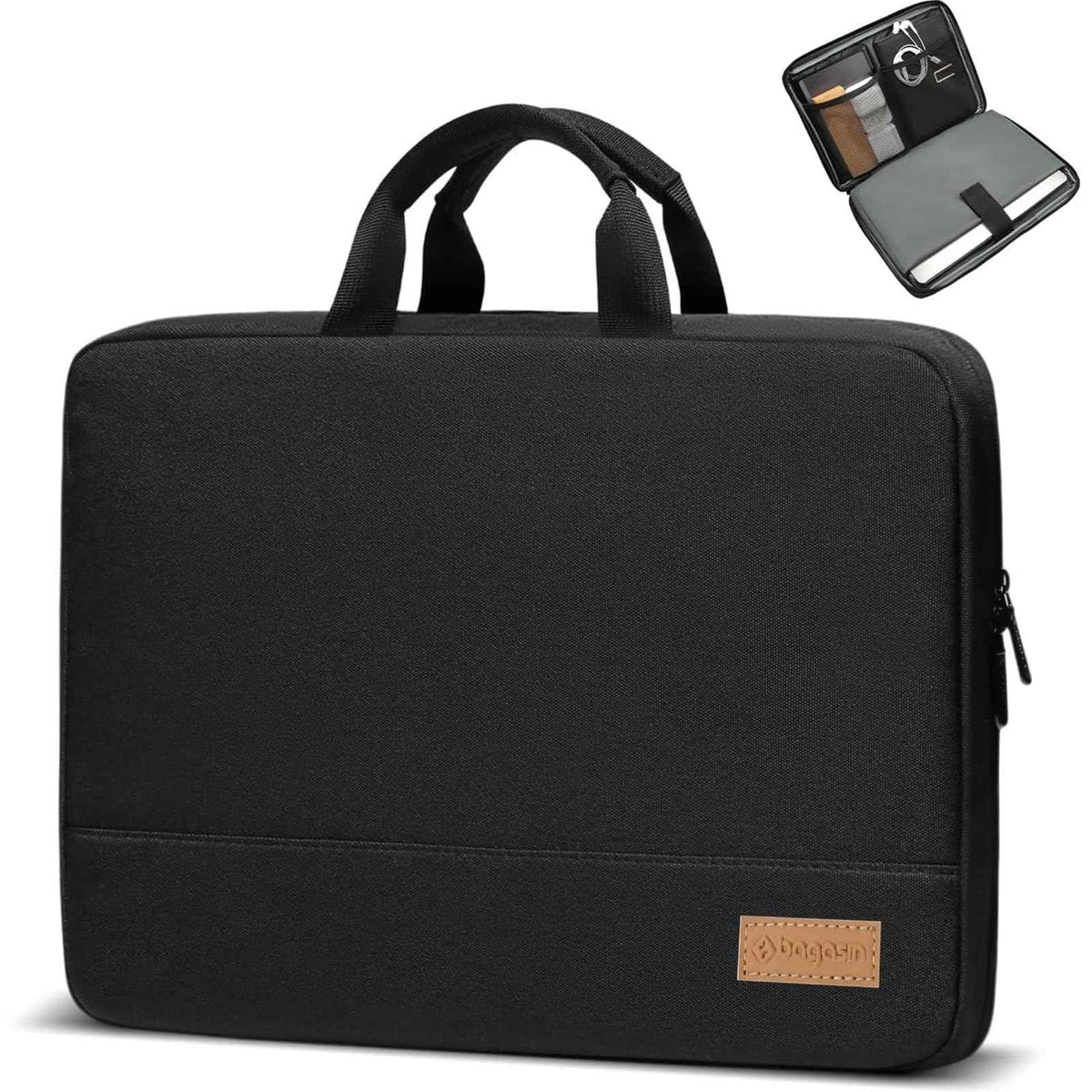 bagasin Laptop Sleeve Case, 15 15.6 16 inch TSA Laptop Sleeve Water Resistant with 4-Layer Protection, Computer Carrying Bag Compatible with MacBook, HP, Dell, Lenovo, Asus Notebook 🍁 All In One Marketplace Canada