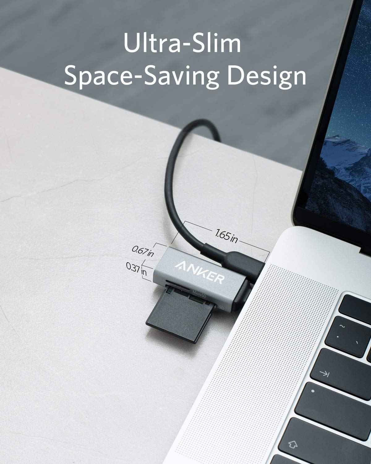 Anker SD Card Reader, 2-in-1 USB C Memory Card Reader for Digital Camera SD Card Viewer with Dual Slot for SDXC, SDHC, SD, MMC, RS-MMC, Micro SDXC,MicroSD, Micro SDHC Card, and UHS-I Cards 🍁 All In One Marketplace Canada