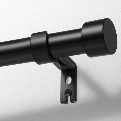 Zeerobee Curtain Rods for Windows 48 to 84, 1 Inch Black Heavy Duty Drapery Rods with Adjustable Length, Outdoor Modern Curtain Pole with Simple End Caps, 32"-86", Black 🍁 All In One Marketplace Canada