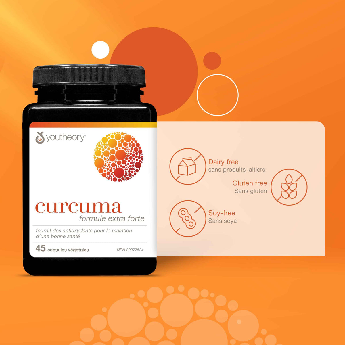Youtheory Turmeric Curcumin with Black Pepper, Powerful Antioxidant Properties to Help Relieve Joint Inflammation, 45 Capsules 🍁 All In One Marketplace Canada