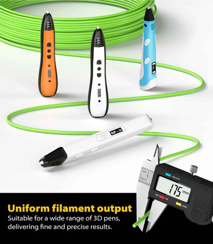 3D Pen Filament Refills 15 Colors, Each Color 16 Feet Total 240 Feet, 1.75 mm Pla Filament Comes with 2 Finger Caps & Copybook,3D Printing Pen Filament Refills Compatible with Mynt3d,scrib3d 3D Pen 🍁 All In One Marketplace Canada