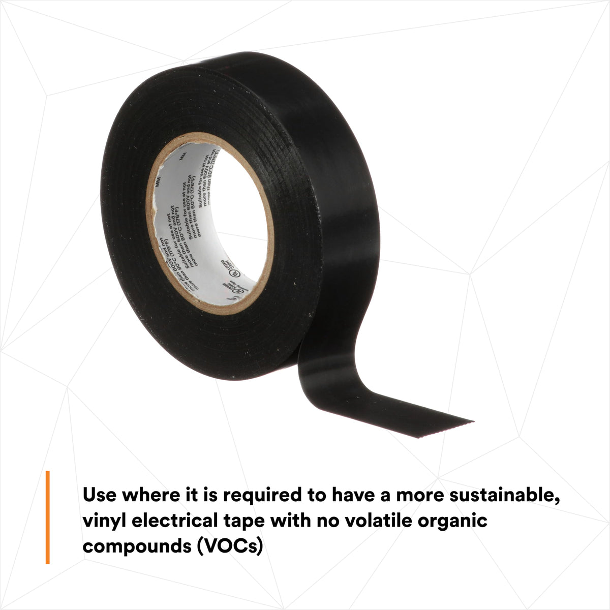 3M Temflex 165, Vinyl Colour Coding Electrical Tape, Black, 3/4in x 60ft, 10 Rolls 🍁 All In One Marketplace Canada