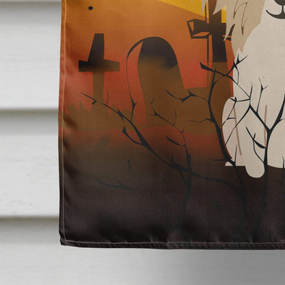 Caroline's Treasures BB4343CHF Halloween Papillon Sable White Flag Canvas House Size, Large, Multicolor