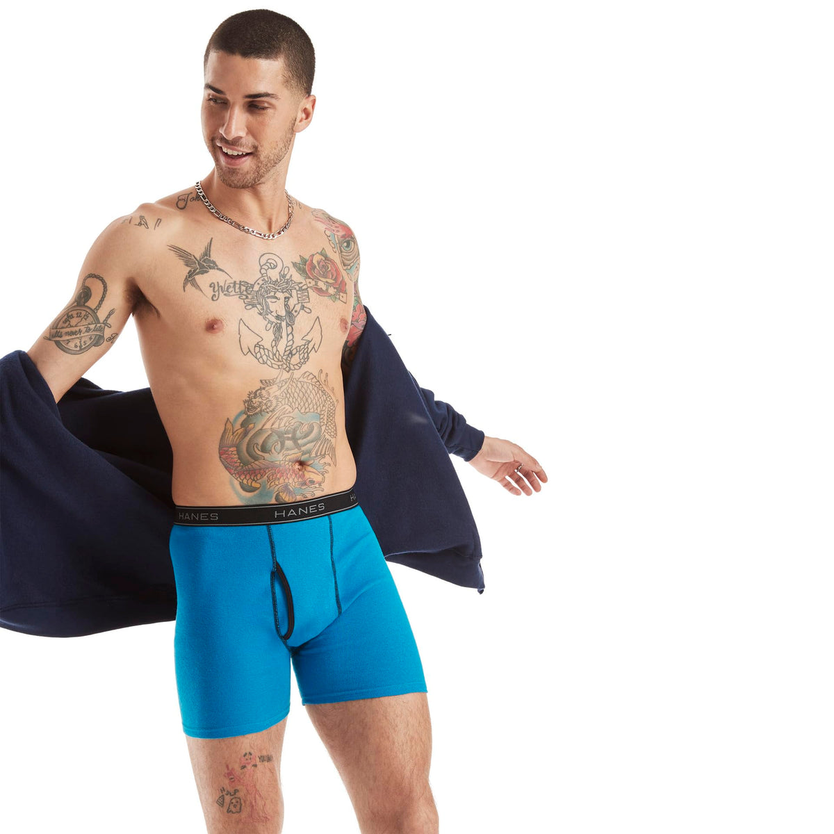 Hanes Men's 4 Pack FreshIQ Ringer Boxer Brief, Assorted, Large 🍁 All In One Marketplace Canada