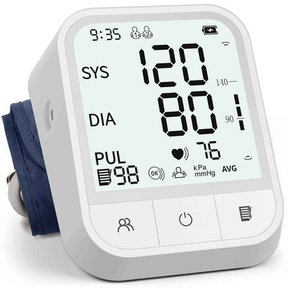 Blood Pressure Monitor Blood Pressure Machine Automatic Upper Arm Adjustable Cuff with Large Backlit Display, 2 * 99 Memory Blood Pressure Monitors for Home Use with Storage Bag 🍁 All In One Marketplace Canada
