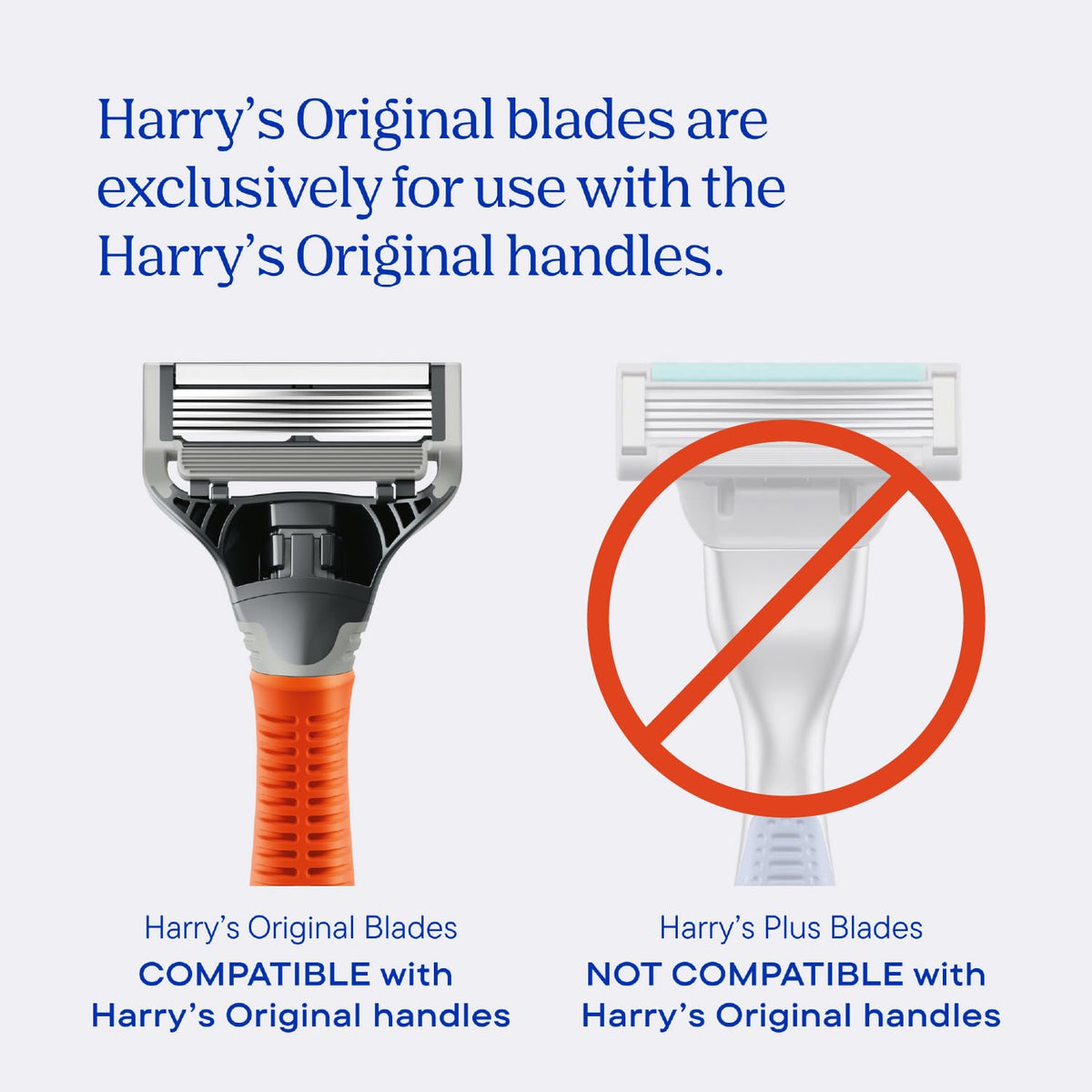 Harry's Original Blades - Men's Razor Refill Pack for Smooth Shaving - Razor Head Replacement - Five Sharp Blades - Flexible Hinge - Moisture Strip - Precision Trimmer - 10 count 🍁 All In One Marketplace Canada