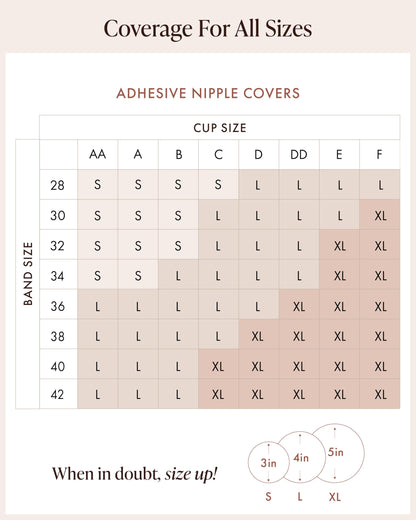 Bare Babe Reusable Silicone Nipple Covers - Waterproof, Nude, 4 Shades - Sticky Breast Stickers for Strapless Dress, Crème, Small (Fits AA-B) 🍁 All In One Marketplace Canada