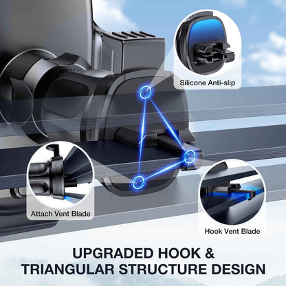 Miracase Phone Holder for Car Vent【2026 Wider Clamp & Metal Hook】 Car Phone Holder Mount for Vent Clip Hand Free Cell Phone Car Mount for iPhone 17 Pro Max 16 15 14 13 12 Samsung S25 Car Accesorries 🍁 All In One Marketplace Canada